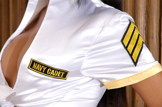 satin navy girl tie front blouse 6